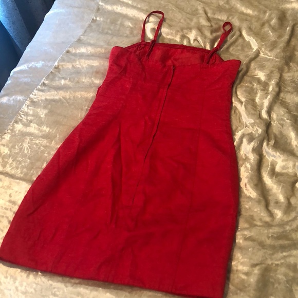 Adorable red vintage style mini dress - Picture 3 of 5